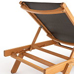 Шезлонг из текстиля и эвкалипта Power of Nature варинант исполнения - 4 | Loft Concept в Липецке