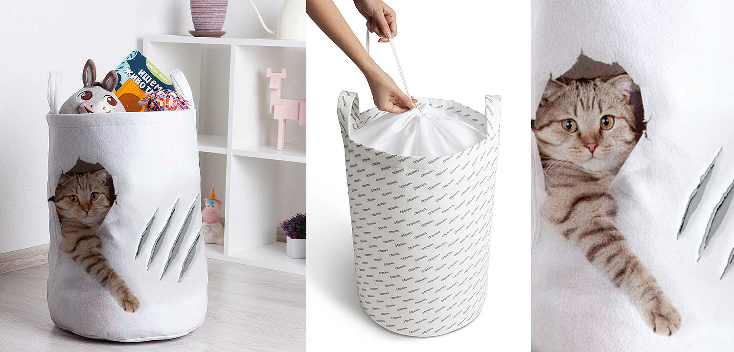 Корзина Hello Cat Basket Корзина Hello Cat Basket - Loft-Concept в Липецке