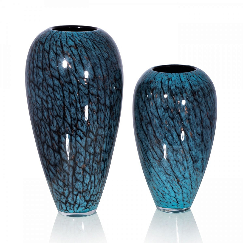 Стеклянная ваза Chrysalis Бирюзовый в Липецке | Loft Concept 