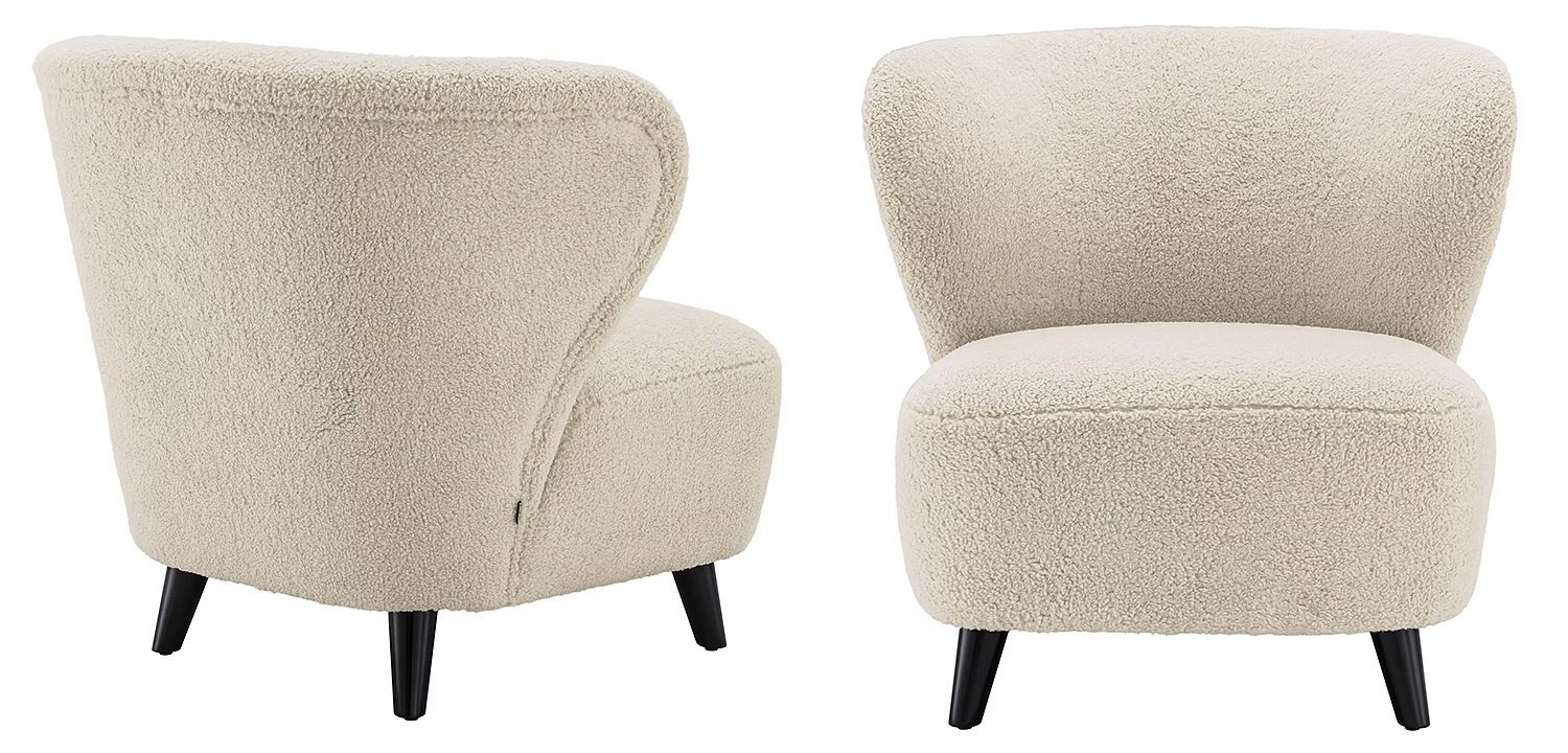 Кресло Eichholtz Chair Hydra Бежевый Черный Кресло Eichholtz Chair Hydra Бежевый Черный - Loft-Concept в Липецке