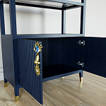 Стеллаж со стеклянными полками Elsa Dreams Blue варинант исполнения - 5 | Loft Concept в Липецке