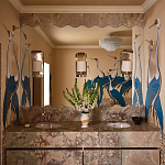 Обои ручная роспись Sarus Cranes Colourway SC-208 on Raw Silk dyed silk варинант исполнения - 3 | Loft Concept в Липецке