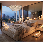 Люстра с каскадом из подвесных прозрачных элементов Attractiveness варинант исполнения - 3 | Loft Concept в Липецке