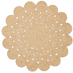 Ковер круглый с джутовой основой Round tourniquet варинант исполнения - 1 | Loft Concept в Липецке