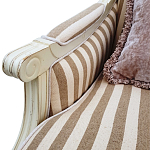 Кресло в полоску в стиле прованс Modeste Provence Armchair варинант исполнения - 2 | Loft Concept в Липецке
