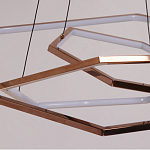 Люстра с 3-мя подвесами в виде шестиугольников Hexagon Horizontal варинант исполнения - 4 | Loft Concept в Липецке