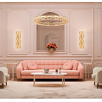 Люстра кольцевая с текстурной огранкой Reflection of Reality варинант исполнения - 3 | Loft Concept в Липецке