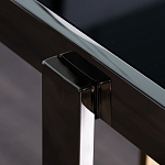 Консоль в современном стиле с черной стекляной столешницей Console with Black Glass варинант исполнения - 3 | Loft Concept в Липецке