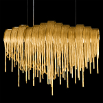 Люстра подвесная с металлическими цепочками и изогнутыми металлическими дугами 72 см Atlantis Chain варинант исполнения - 17 | Loft Concept в Липецке