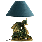 Настольная лампа с абажуром Дракон Green Dragon Синий абажур варинант исполнения - 3 | Loft Concept в Липецке