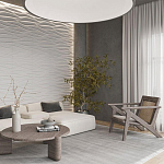 Гипсовая 3D панель с принтографией PM-01 варинант исполнения - 2 | Loft Concept в Липецке