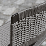 Дизайнерский стул с каркасом из металла с плетеными сиденьем и спинкой GREEN POINT Chair варинант исполнения - 7 | Loft Concept в Липецке