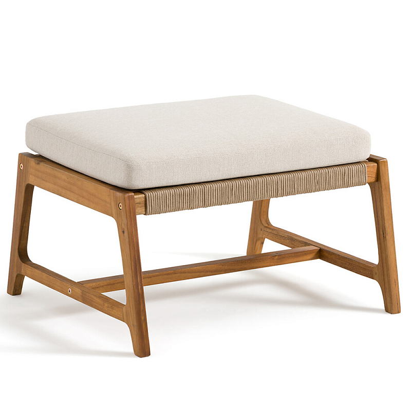 Оттоманка садовая из акации Comfortable Оттоманка садовая из акации Comfortable в Липецке | Loft Concept