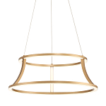 Люстра золотого цвета с 2-мя светодиодными кольцами Eurofase варинант исполнения - 1 | Loft Concept в Липецке