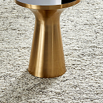 Приставной столик из латуни Grant Brass Side Table варинант исполнения - 2 | Loft Concept в Липецке