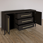 Буфет Primo с тремя ящиками и двумя фасадами Темный орех варинант исполнения - 5 | Loft Concept в Липецке