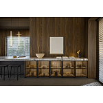 Кухонный гарнитур из массива дуба и камня Ratio Dada Engenereed варинант исполнения - 3 | Loft Concept в Липецке