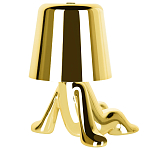 Настольная лампа фигурная золотого цвета с гладким абажуром Высота 17 см Sophia варинант исполнения - 6 | Loft Concept в Липецке