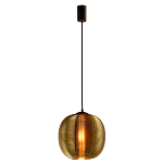 Подвесной светильник со стеклянным рельефным плафоном золото Perforated Glass 25 варинант исполнения - 2 | Loft Concept в Липецке