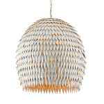 Подвесной светильник белый металлический в форме купола White Natural Lines варинант исполнения - 1 | Loft Concept в Липецке