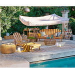 Садовая скамья из массива акации Ruth Wooden Bench варинант исполнения - 5 | Loft Concept в Липецке