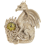 Часы в виде дракона Light Gold Dragon Clock варинант исполнения - 1 | Loft Concept в Липецке