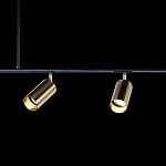 Люстра линейная с 5-ю цилиндрическими плафонами цвета латунь TRIBES CHANDELIER варинант исполнения - 5 | Loft Concept в Липецке