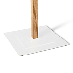 Вешалка с квадратным основанием и 4-мя белыми металлическими крючками Industrial Metal Rust варинант исполнения - 3 | Loft Concept в Липецке