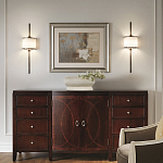 Бра вертикальное с белым полукруглым плафоном и длинным стержнем L Kichler варинант исполнения - 2 | Loft Concept в Липецке