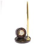 Часы настольные с ручкой из натурального камня Stone Clock варинант исполнения - 13 | Loft Concept в Липецке