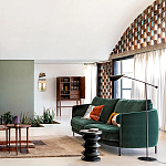 Торшер с поворотным плафоном Aracea Black Floor Lamp варинант исполнения - 11 | Loft Concept в Липецке