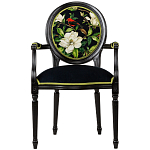 Стул с подлокотниками из бука с изображением птиц и цветов Blooming Birds варинант исполнения - 1 | Loft Concept в Липецке