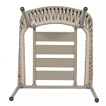 Стул серо-бежевый с декоративным плетением на спинке и подлокотниках Chair Weave варинант исполнения - 7 | Loft Concept в Липецке