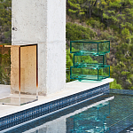 Стол журнальный в форме кубов Acrylic Furniture Lumina Mint Breeze варинант исполнения - 7 | Loft Concept в Липецке