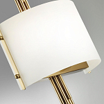 Бра с изогнутым плафоном на бронзовом основании с вертикальным декором из металлических трубок Sohne варинант исполнения - 8 | Loft Concept в Липецке