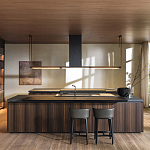 Кухонный гарнитур из массива дерева и камня HI-LINE 6 FRAME DOOR Dada Engenereed Kitchen варинант исполнения - 1 | Loft Concept в Липецке