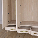 Большой Шкаф Primo Светлый дуб с 3 дверьми и 3 выдвижными ящиками варинант исполнения - 4 | Loft Concept в Липецке