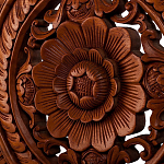 Панно из дерева круглое Flower Panel With Trees варинант исполнения - 2 | Loft Concept в Липецке