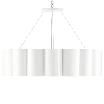 Люстра круглая фактурная в сочетании белого и золотого цвета Wide Stripes of Ribbon варинант исполнения - 2 | Loft Concept в Липецке