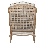 Кресло со спинкой из ротанга Ellie Rattan Armchair beige print flax варинант исполнения - 2 | Loft Concept в Липецке