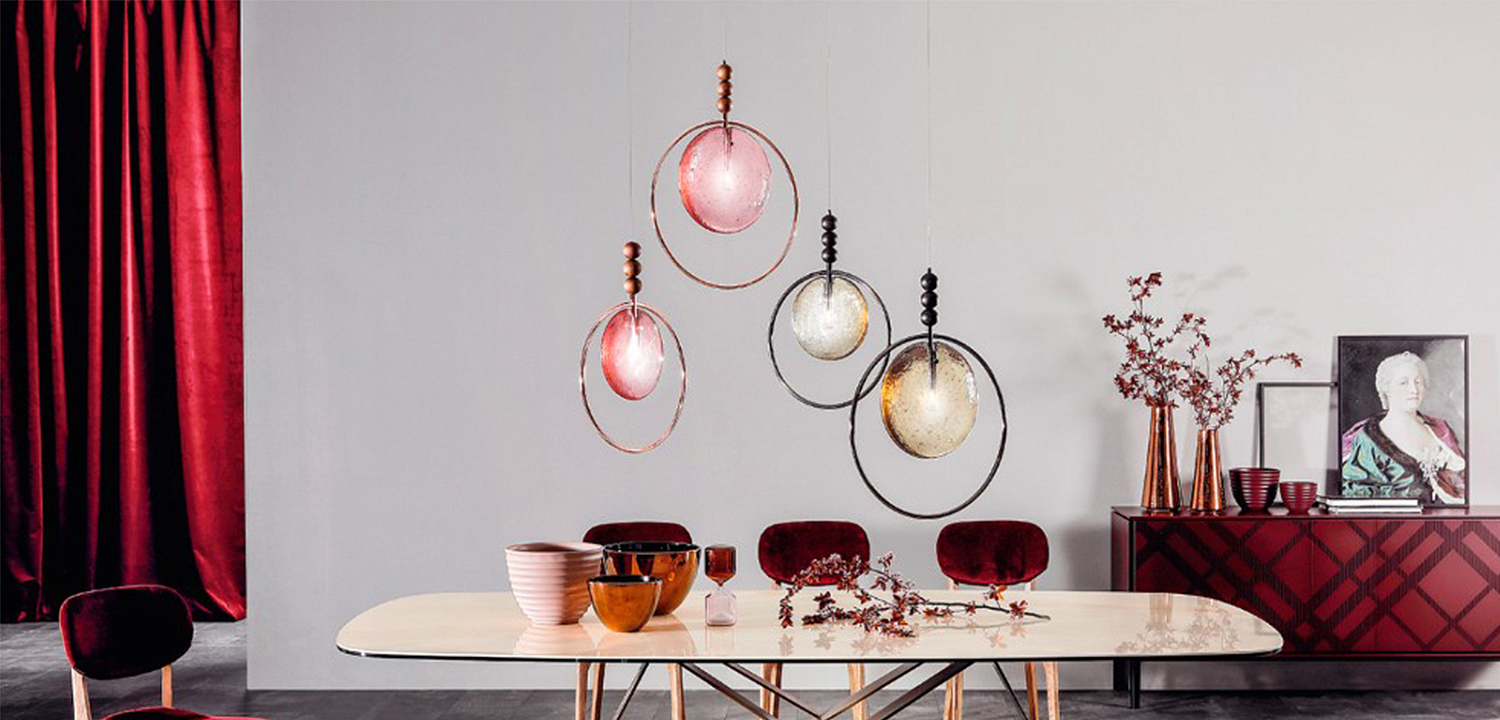 Подвесной светильник c цветным стеклом Tonin Casa Lampada Dreamy Подвесной светильник c цветным стеклом Tonin Casa Lampada Dreamy - Loft-Concept в Липецке