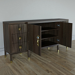 Большой Комод-буфет Elsa Dreams Walnut с ящиками варинант исполнения - 5 | Loft Concept в Липецке