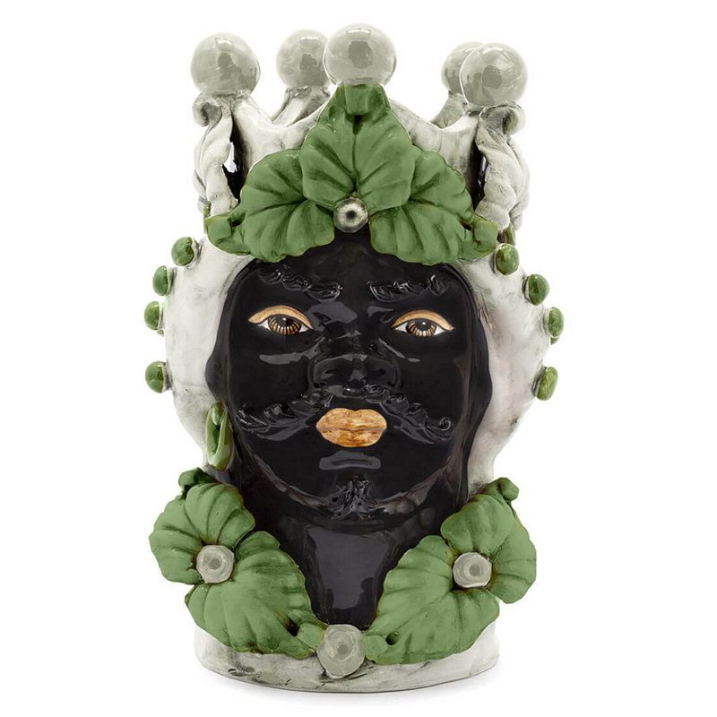 Ваза VASE MORO MAN EVE Green Зеленый Ваза VASE MORO MAN EVE Green Зеленый в Липецке | Loft Concept