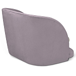 Барный стул со спинкой на 4-х деревянных ножках Сиреневый Велюр Ava Charm варинант исполнения - 3 | Loft Concept в Липецке