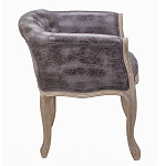 Кресло низкое в стиле прованс Louis French Armchair brown варинант исполнения - 2 | Loft Concept в Липецке