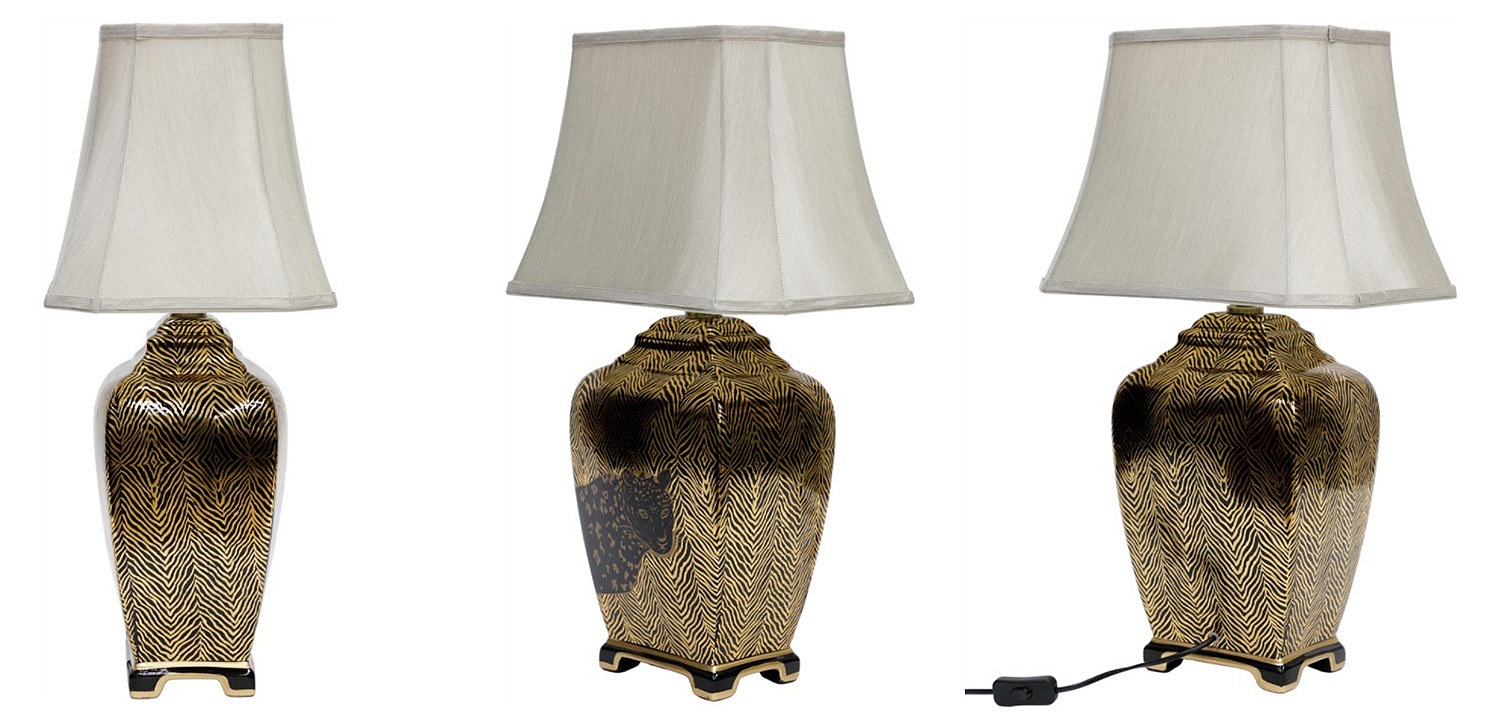 Настольная лампа Leopard Table lamp black and gold Настольная лампа Leopard Table lamp black and gold - Loft-Concept в Липецке