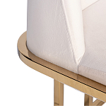 Стул обеденный велюровый кремовый с золотым каркасом Nobility варинант исполнения - 1 | Loft Concept в Липецке