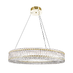 Люстра подвесная круглая из прозрачного хрусталя с золотым корпусом Selfsufficient варинант исполнения - 7 | Loft Concept в Липецке