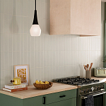 Подвесной светильник каплевидной формы с комбинированным плафоном из стали и белого матового стекла Kichler варинант исполнения - 7 | Loft Concept в Липецке