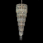 Люстра многоярусная каскадная с хрустальными подвесками Roul Crystal Light варинант исполнения - 4 | Loft Concept в Липецке